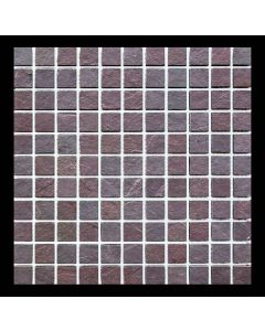1 Fliese - MI-MO02AR02 - Schiefer - Mosaik - Fliesen - Naturstein - Wandfliesen - Bodenfliesen