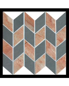 1 Fliese - MI-MO07AR07QT03 - Quarzit - Schiefer - Naturstein - Mosaik - Fliesen - Wand-Design - Wand-Verkleidung - Boden-Design