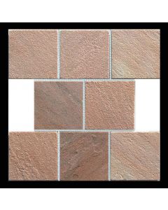 1 Fliese - MI-MO21QT03 - Quarzit - Naturstein - Mosaik - Fliesen - Wand-Design - Wand-Verkleidung - Boden-Design