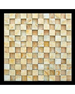 1 Fliese - MI-MO28QT02 - Quarzit - Naturstein - Mosaik - Fliesen - Wand-Design - Wand-Verkleidung - Boden-Design