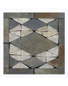 1 Fliese - NS-LXT#23 - Quarzit - Naturstein - Mosaik - Fliesen - Wand-Design - Wand-Verkleidung - Boden-Design