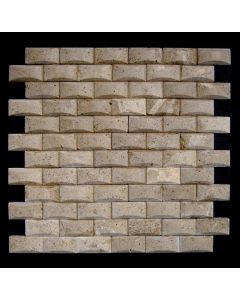 1 Fliese - NS-SLMM001-175-Y - Travertin - Mosaik - Fliesen - Naturstein - Wand-Design - Wand-Verkleidung