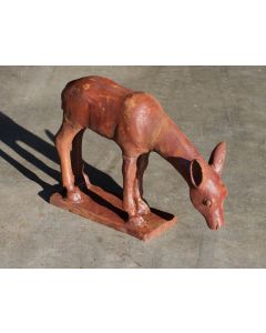 GD-004 - Reh - Bambi - Kitz - Garten Deko Figuren - Eisen - Metall - Rost -