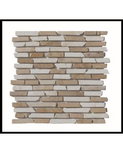 1 qm - ST-444 - Mosaik - Naturstein - Wand-Verkleidung - Wandverblender - Antik-Marmor