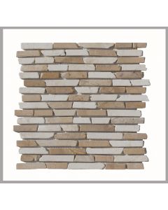 1 Mosaikfliese - ST-444 - Mosaikfliesen - Naturstein - Fliesen - Marmor - Wand Design - Natural Stone Wall Cladding