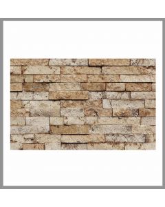 1 qm -  W-013 - Wall Stone - Travertin - Walnut - Wand-Verblender - Wandverkleidung - Naturstein - Wand-Design