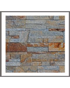 1 Muster - W-023 - Quarzit - Wandverkleidung - Naturstein - Wanddesign - Steinwand -