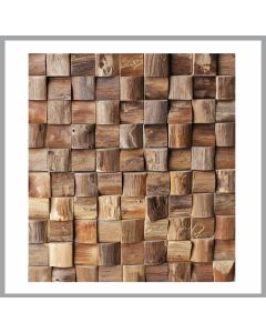 1 qm - HO-001 - Semeru - Teak - Wandverblender - Holz-Design - Holz-Verkleidung - Wand-Verkleidung -