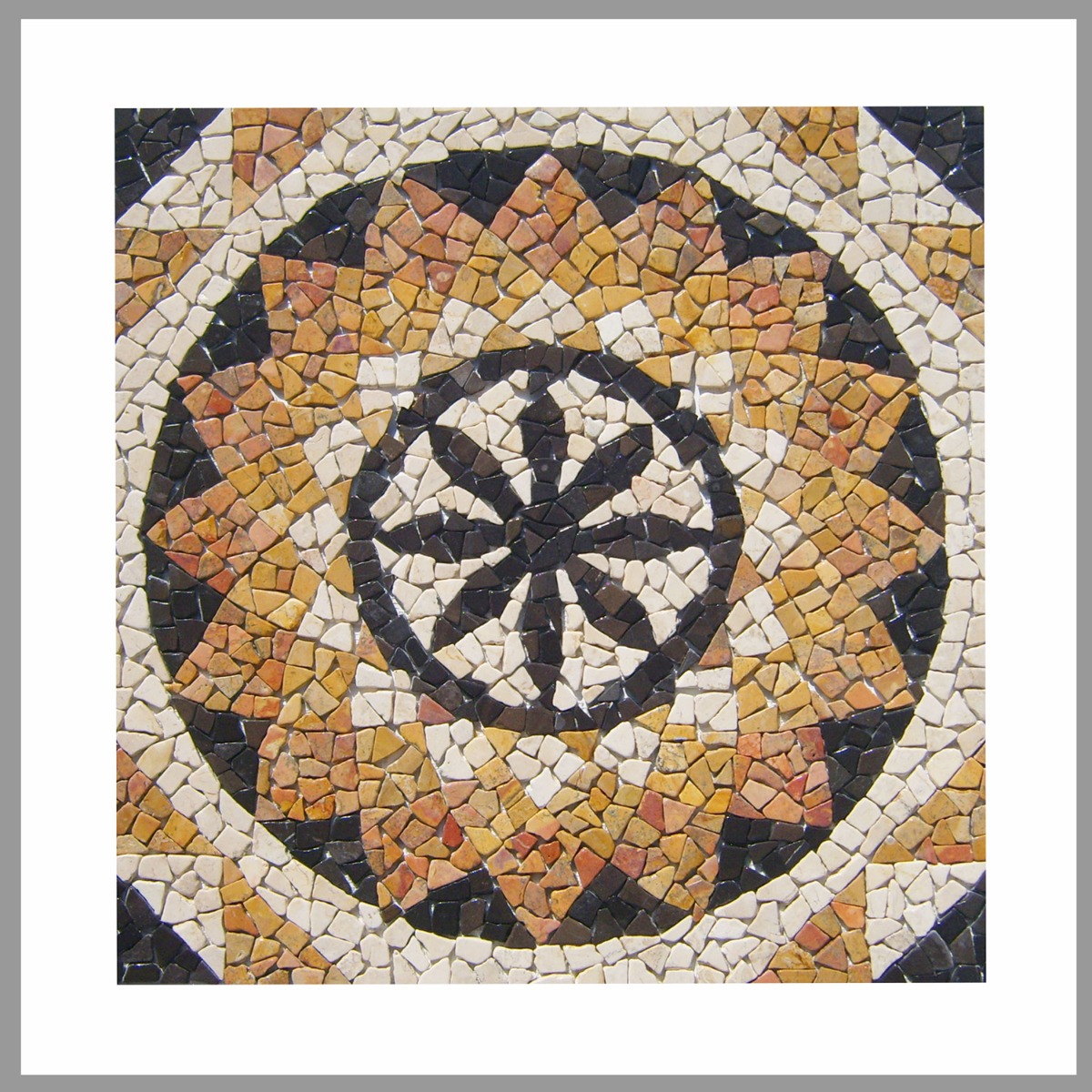 Naturstein-Rosonen-Mosaikbilder